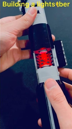 building Vader's lightsaber with Lego!