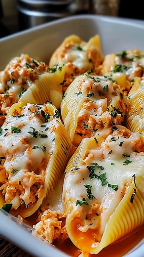 2.1K views | 戀 Seafood Stuffed Shells : Creamy, Cheesy & Baked to...