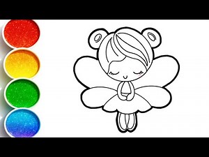 Cute Baby Fairy Drawing, Painting & Coloring For Kids Toddlers_ Kids Art