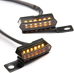 Amazon.com: WTZMOTO Sequential Handlebar Turn Signal for Motorcycle - Motorbike Blinker, LED Blink Indicator, Side Mirror Compatible with Harley Harley Iron, Fat Boy, Bobber, Softail, Touring, Sportster : Automotive