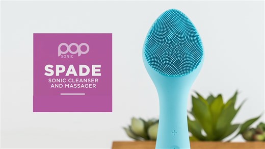 Watch Pop Sonic Spade Cleanse Massage Infuse Soft Bristles IPX6 on Amazon Live