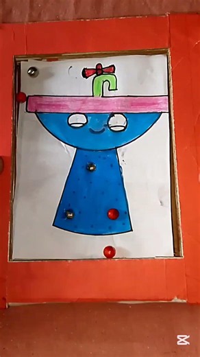 Amazing Pinball game #cardboardcrafts #art #shortsvideo