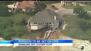 Homeowner to Burn Home Teetering on Cliff