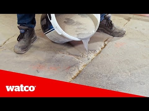 Löcher in Betonböden reparieren, mit Watco Flowpatch