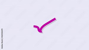 Put tick in box bw animation. Black and white thin line icon 4K video footage for web design. Verified tick glowing brightly with neon symbol. Verified or correct symbol.