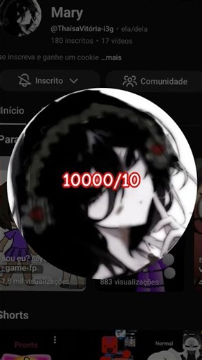 dando notas para foto de perfil de vcs