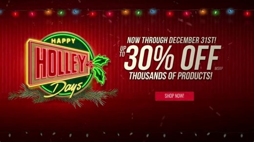 Holley TV Spot, 'Happy Holley Days: 30% Off: Don't Miss Out'