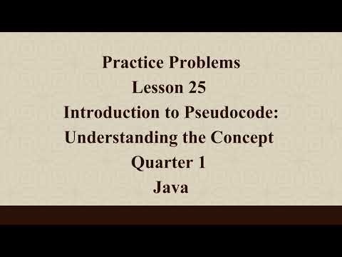 Introduction to Pseudocode: Understanding the Concept | Q1 Java L25 P1 | SMILE ROAD