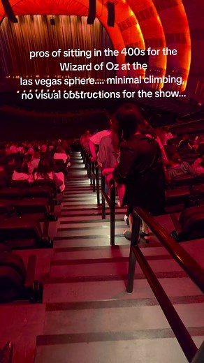 Had the opportunity to go to the Las Vegas Sphere last week while at a work conference. Grateful for the experience! Our seats were great for ease of access. We were 4 rows from the top. #lasvegas #sphere