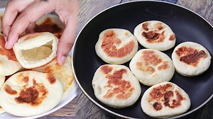 1.1M views · 16K shares | EGGLESS PITA BREAD IN FRY PAN FULL RECIPE :...