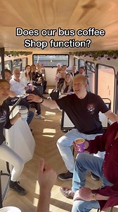 1.9M views · 18K reactions | Family trial day!! Does this thing function as a coffee bus and how does it work??? Soon we will go to our first stationary spot and get this bus open to the public!! #coffeeshop #bus #movingmug #trialday #fyp | The Professional Idiots | Facebook