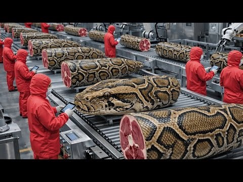 Inside AI Python Farming: How Meat & Skin Videos Are Created