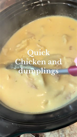 Quick and easy chicken and dumplings #comfortfood #homecooking