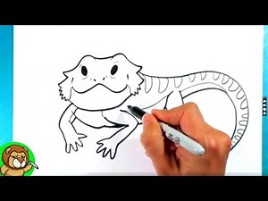 How to Draw BEARDED DRAGON