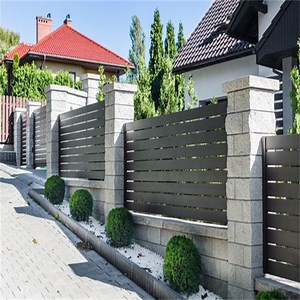 [Hot Item] DIY Metal Wall Fence Aluminum Slat Fence Privacy Screen Panel Profiles Frame Bar Horizontal Slat Fence