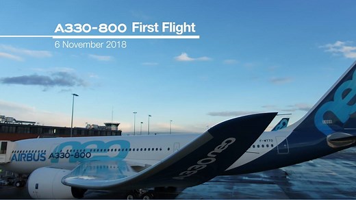 The second member of the #A330neo Family, #Airbus’ #A330-800 – the most efficient, longest-range entry-level widebody aircraft, powered by the new generation Rolls-Royce Trent 7000 engines – performs its maiden flight. #A330neoFF https://goo.gl/FVHMYu | Airbus