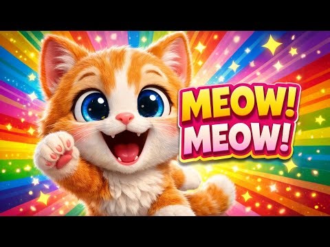 MEOW MEOW KITTY! 🐾 Cute Cat Song for Kids | Fun Animal Dance Nursery Rhyme #kidssongs #cocomelon