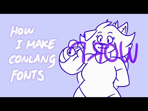 How I Make Conlang Fonts