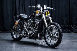 Lucky Me: Harley-Davidson Dyna Street Tracker Garapan Robot Motorwork - Gridoto
