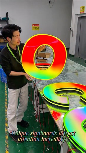 Colorful signs: the spotlight-stealers#ledlight #signature #lightbox #ledsign #neonlight #diyideas #