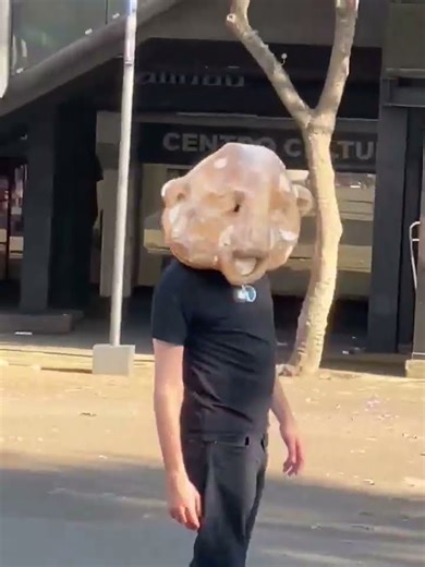 Walking Bread | Bread-Creature Performance Mask in Public Space