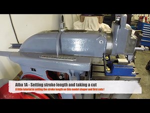 Alba 1A Shaper - Setting Stroke Length and Sample Cuts