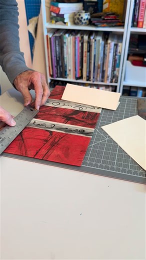 A refresher course on Coptic binding from my mama, @maggiewoods3250 ! It’s all coming back and I’m so excited for some bookmaking in 2026!! These books are made from covers I made over 25 years ago!!!! So glad I kept them! #bookmaking #bookbinding #artjournaling #artjournal #thankful | Language of The Soul Studio