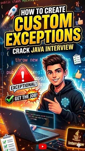Custom exceptions in Java | Most asked Java Interview Question | Java Interview series #7
