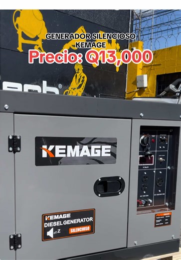 Generador Silencioso marca Kemage de 6000w Motor Diesel Q13,000#distribuidorapolanco #guatemala🇬🇹 #viral #tendencia #viraltiktok