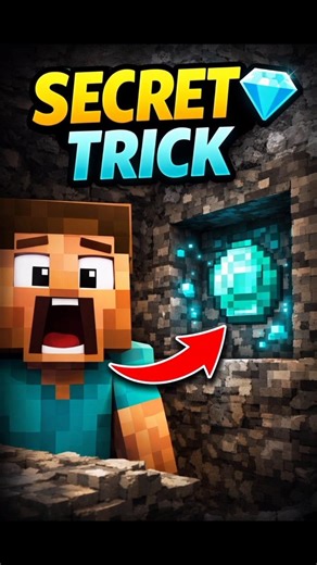 “😱 Secret Diamond Trick in Minecraft! 💎 (100% Working)” #minecraft #minecraftgameplay #gaming