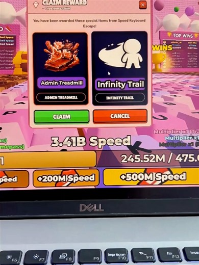 New code for Admin Treadmill, Infinity Trail, in 1 Speed Keyboard Escape | candy & chocolate #roblox #adminabuse #keyboardasmr #speedkeyboardescape #keyboardescape