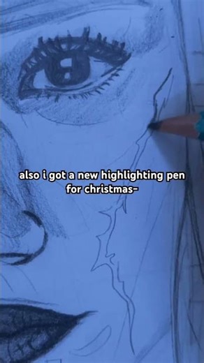 drawing a girl with facial scars #shorts