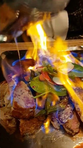 They set our food on fire 🔥