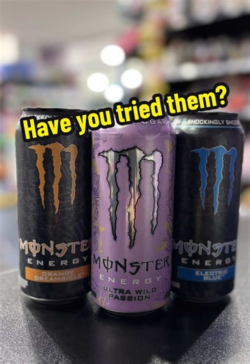 New Monster Energy Flavors: Electric Blue & Orange Dreamsicle