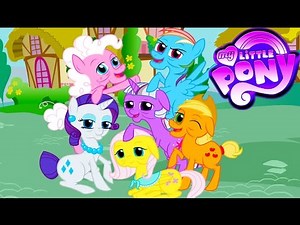 My Little Pony Become Old Coloring Book Transforms Mane 6 - MLP Coloring Videos For Kids