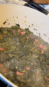 Delicious Turnip Greens 5 bunches of turnips greens 3 smoked ham hocks 1 cup onions Water- add water to slightly cover ham hocks. #turnipgreens #cookinggreens #turnips | Tina Farmer