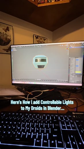 Controllable Lights for Droids in Blender Tutorial