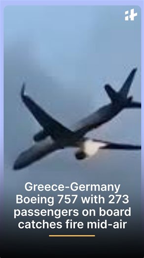 A Boeing 757 carrying 273 passengers from Greece to Germany reportedly caught fire mid-air. The incident triggered emergency measures, raising serious concerns over passenger safety. #BreakingNews #Boeing757 #PlaneFire #Greece #Germany #Aviation | Indiatimes