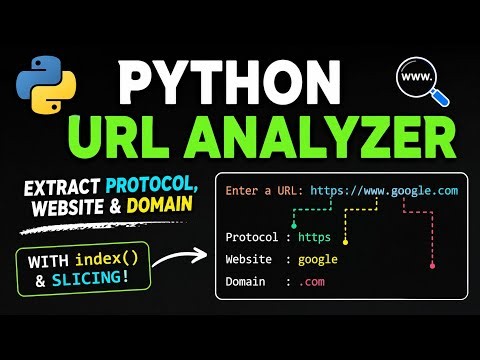 #18 Building a Python URL Analyzer | Easy For Beginners | Best Python Easy Project | Real Project