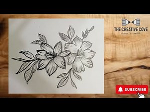 How to Sketch Beautiful Flowers | Easy Step-by-Step Flower Sketch Tutorial
