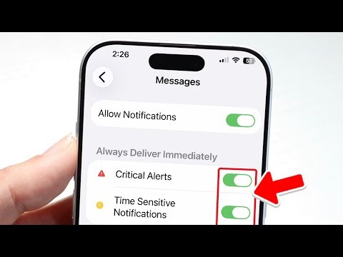 How to Turn On/Off Critical Alerts/Time Sensitive Notifications on iPhone Fast!