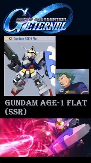 Gundam AGE-1 Flat (SSR) - Full Attack Animation | SD Gundam G Generation Eternal