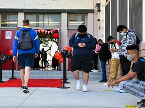 COVID Testing Leads To Long Delays On LAUSD's First Day Of School