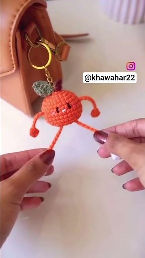 cute amigurami keychain/easy crochet keychain for beginners/crochey keychain bag charm