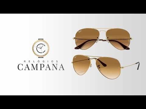 Óculos De Sol Ray Ban Aviator Gradient RB3025L Tamanho 62