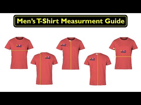 Men's T-Shirt Measurements & Size Chart Guide: