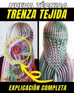 😱 Trenza Tejida 🪡🪡 Nueva Técnica #peinadosfáciles #trenzas | katherinesalazaroficial