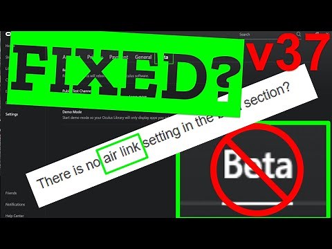 POTENTIAL FIX for AIRLINK NOT CONNECTING on QUEST 2 (after the OUT of BETA v37 release)