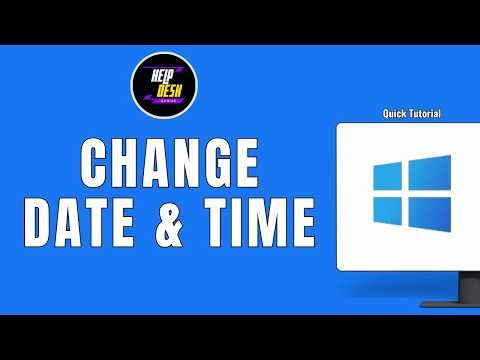 Update Date and Time on Windows 11