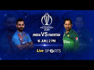 India vs Pakistan #INDvPAK - Cricket Live - DD Sports - ICC Cricket World Cup 2019